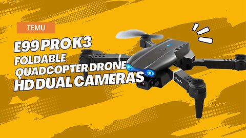 K3 E99 Drone from Temu PRICE DROP