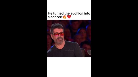 He turned his audition into a concert 😍👍
