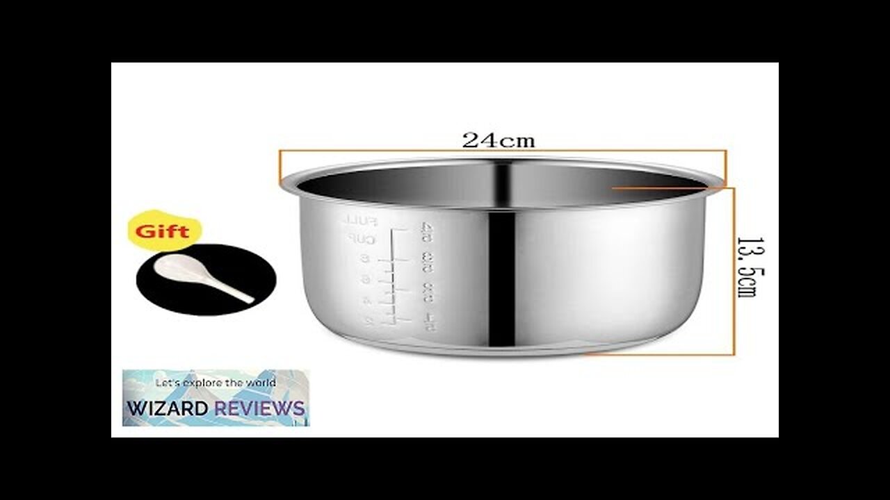 5L Electric pressure cooker liner inner bowls multicooker bowl stainless steel tank Review