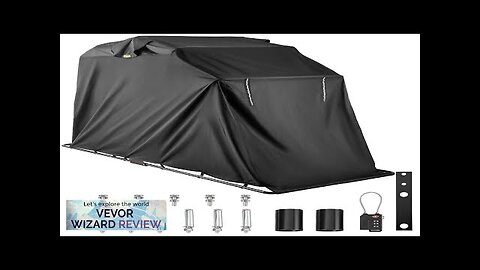 VEVOR Motorcycle Shelter Storage Waterproof Motorbike Storage Tent Oxford 600D Black Color Review