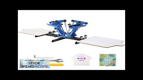 VEVOR Screen Printing Machine 4 Color 2 Station 360° Rotable Silk Screen Review