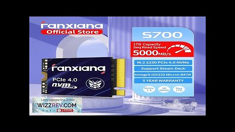 Fanxiang S700 M.2 2230 SSD 5000MB/s 500GB 1TB Hard Disk PCIe4.0x4 NVMe Review