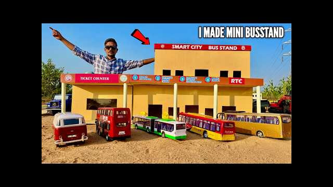 I Build A Bus Station From RC Traxxas Truck - Chatpat toy TV