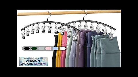 Legging Organizer for Closet Metal Yoga Pants Hangers 2 Pack w/10 Clips Review