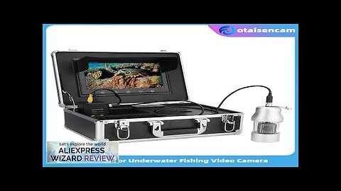 9 Inch Monitor 120/50/00m Underwater Fishing Video Camera Fish Finder IP68 Waterproof Review