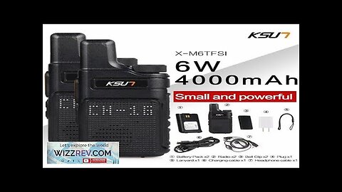 2pcs KSUN X-M6 6W Portable Walkie Talkie Mini Two Way Radio UHF Review