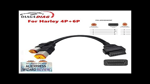 OBD2 Connector Motorcycle Cable Motobike Extension Cable OBDII Fault For Harley 4Pin Review