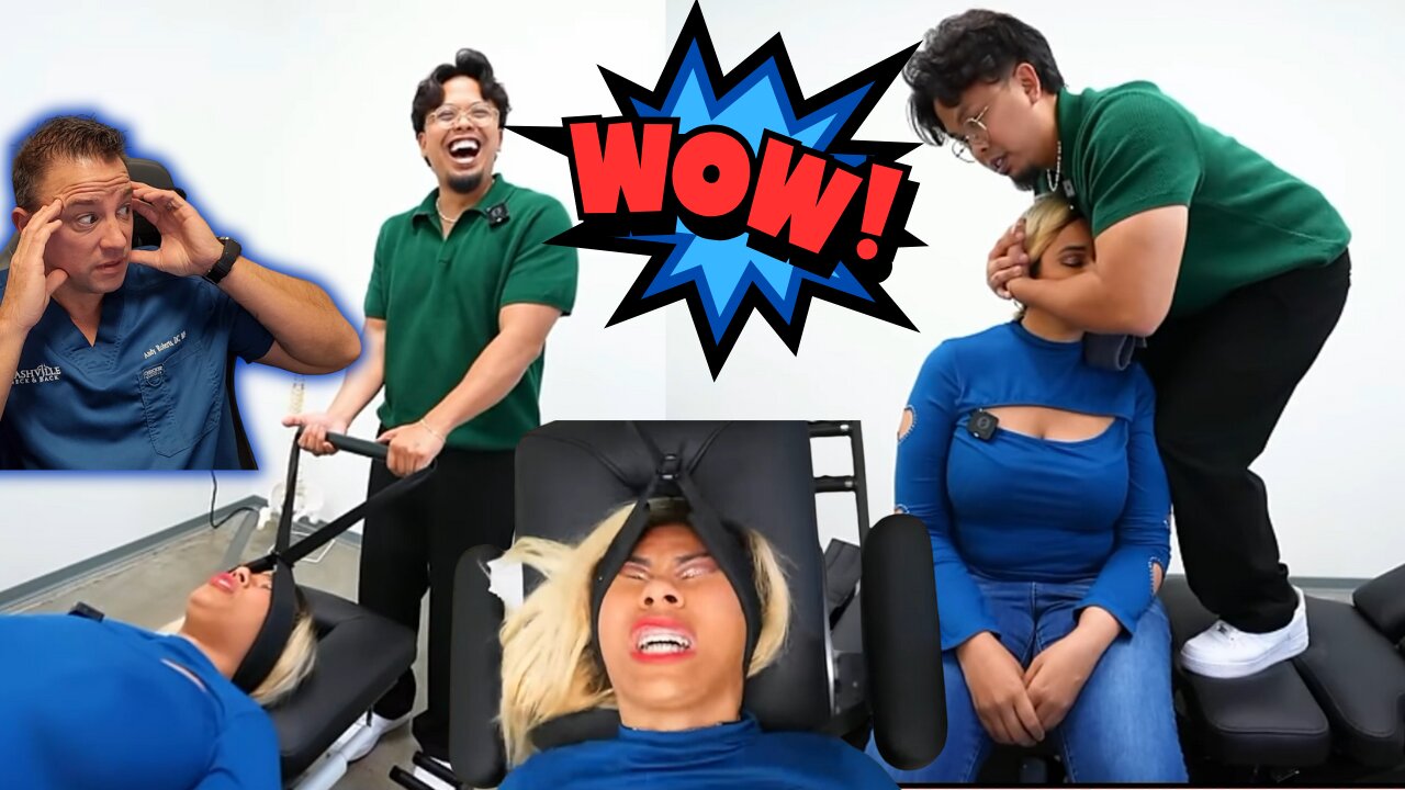 Dr. Roberts Reacts to Dr. Tubio CRAZY Neck Adjustments
