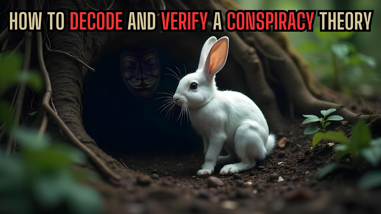 7 PM CST -Do You Know How To Navigate The Conspiracy Theory Rabbit Hole? Separate The Shit From The Sizzle!