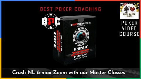 BEST POKER COACHING BPC 6MAX MASTERCLASS