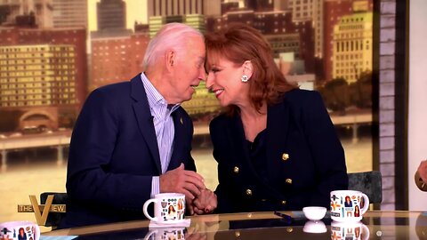 Joe Biden on The View talking about getting pushed out of the race and finally passing the torch