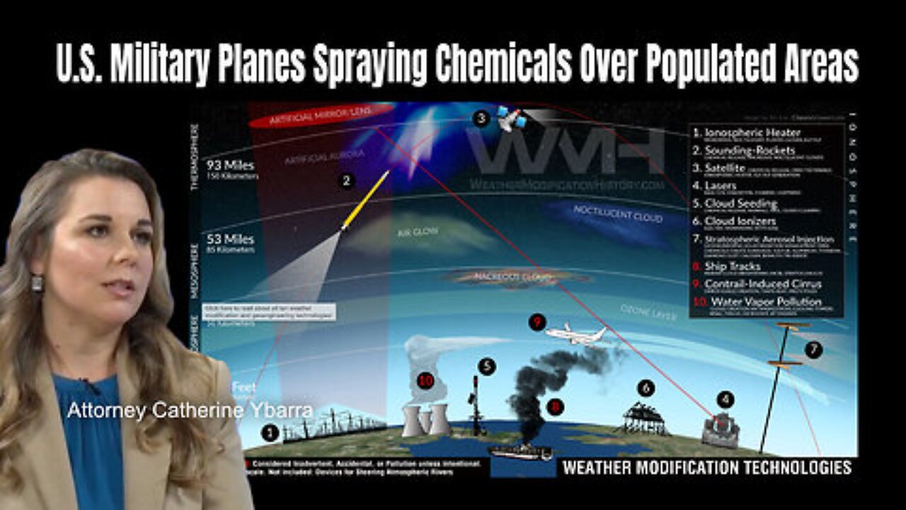 Attorney Catherine Ybarra: U.S. Military Planes Spraying Chemicals Over Populated Areas