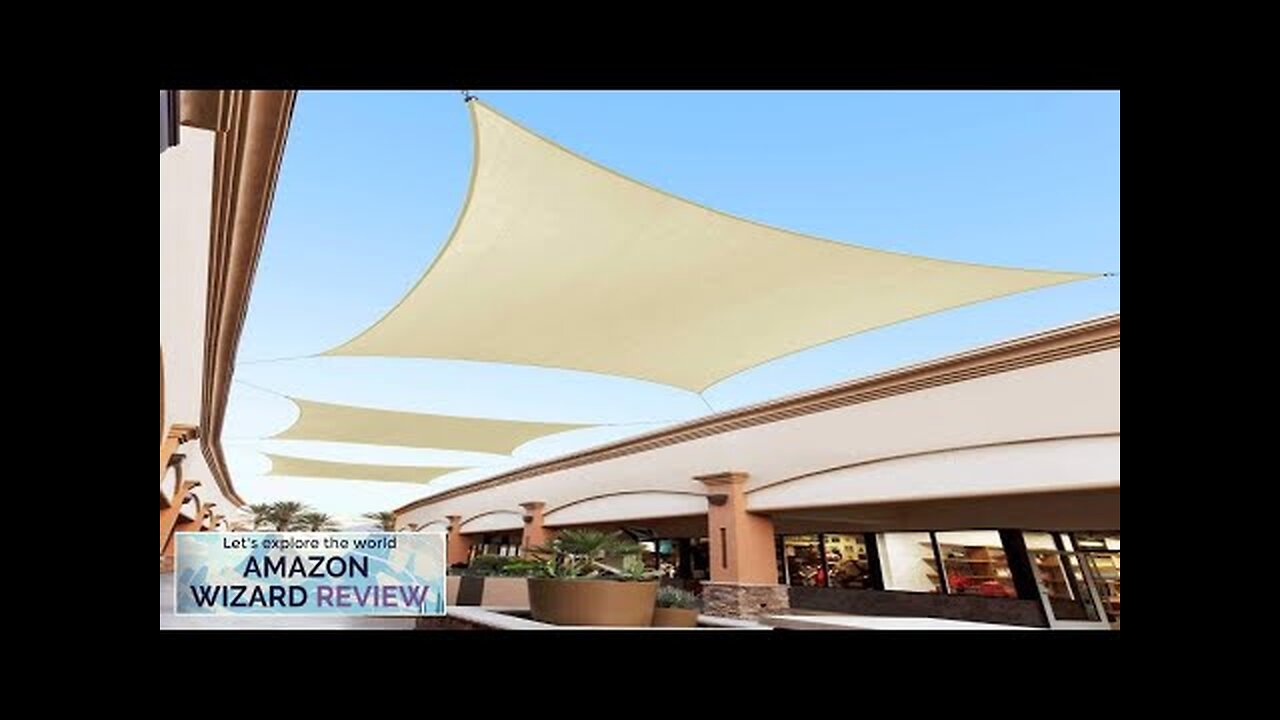 Royal Shade 10' x 13' Beige Rectangle Sun Shade Sail Canopy Outdoor Review