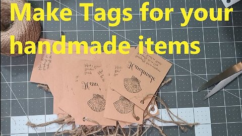 DESIGN Tags For YOUR Handmade Items For A Professional Look Add Your Links So They Find You Again