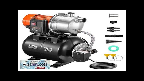 VEVOR 1.6HP Shallow Well Pump with Pressure Tank 1320GPH Irrigation Booster Pump Review