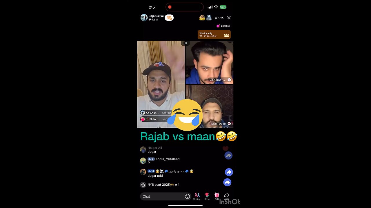 Rajab vs maan dogar funny 😂😂😂