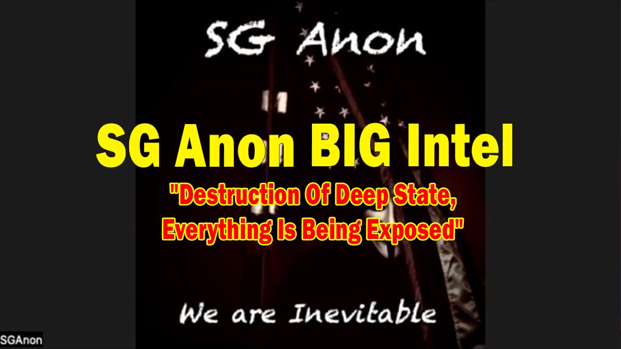 SG Anon & Meri Crouley Macduffie BIG Intel: "Destruction Of Deep State, Everything Is Being Exposed"