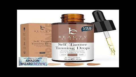 Self Tanning Drops USA Made with Natural & Organic Ingredients Medium Review