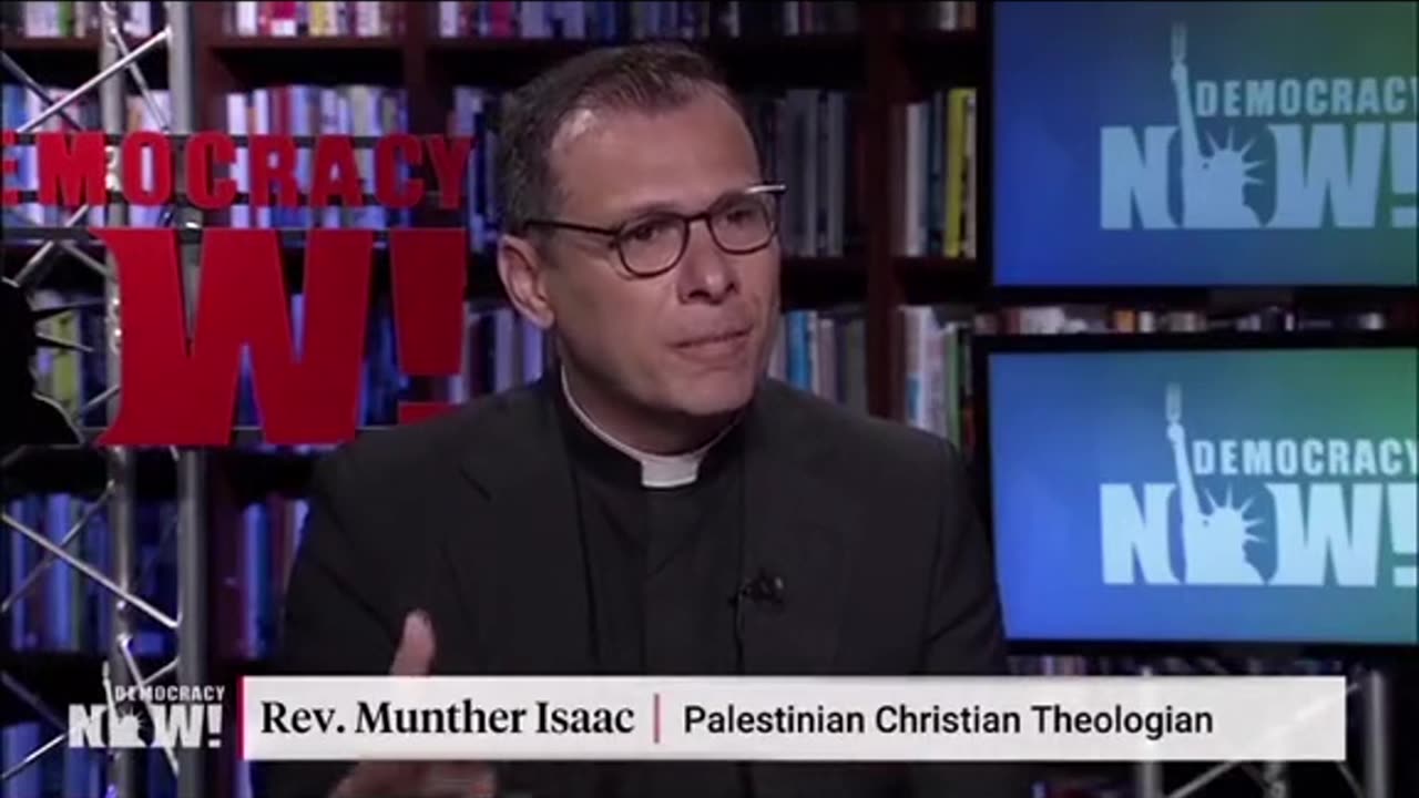 Palestinian priest screaming for help