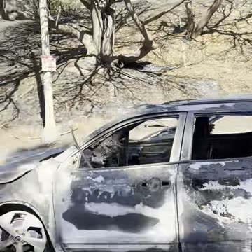 Abandoned cars from people who had to run away…