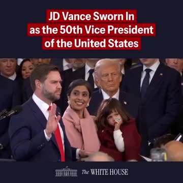 JD Vance Sworn In as the 50th Vice President of the United States