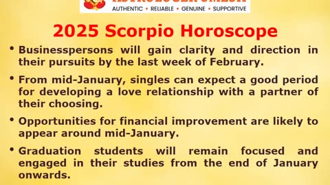 2025 Scorpio Horoscope