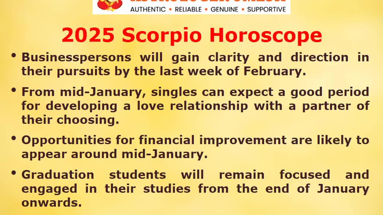 2025 Scorpio Horoscope