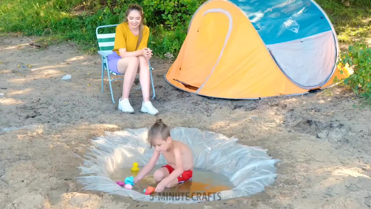 Ultimate Parenting Hacks_ Build a Forest Tent and More_ 🌲🏕️