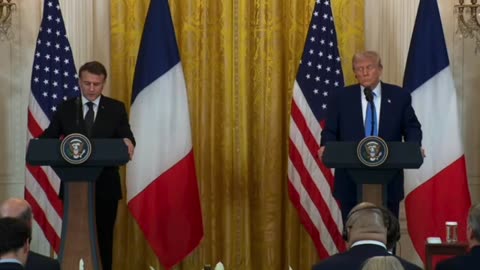 TRUMP - MACRON At The White House, February 24, 2025 (Full Presser)