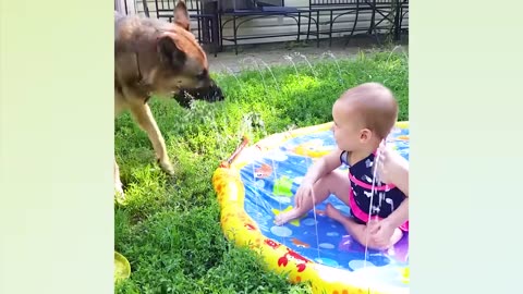 Babies Playing With Water | Outdoor Videos