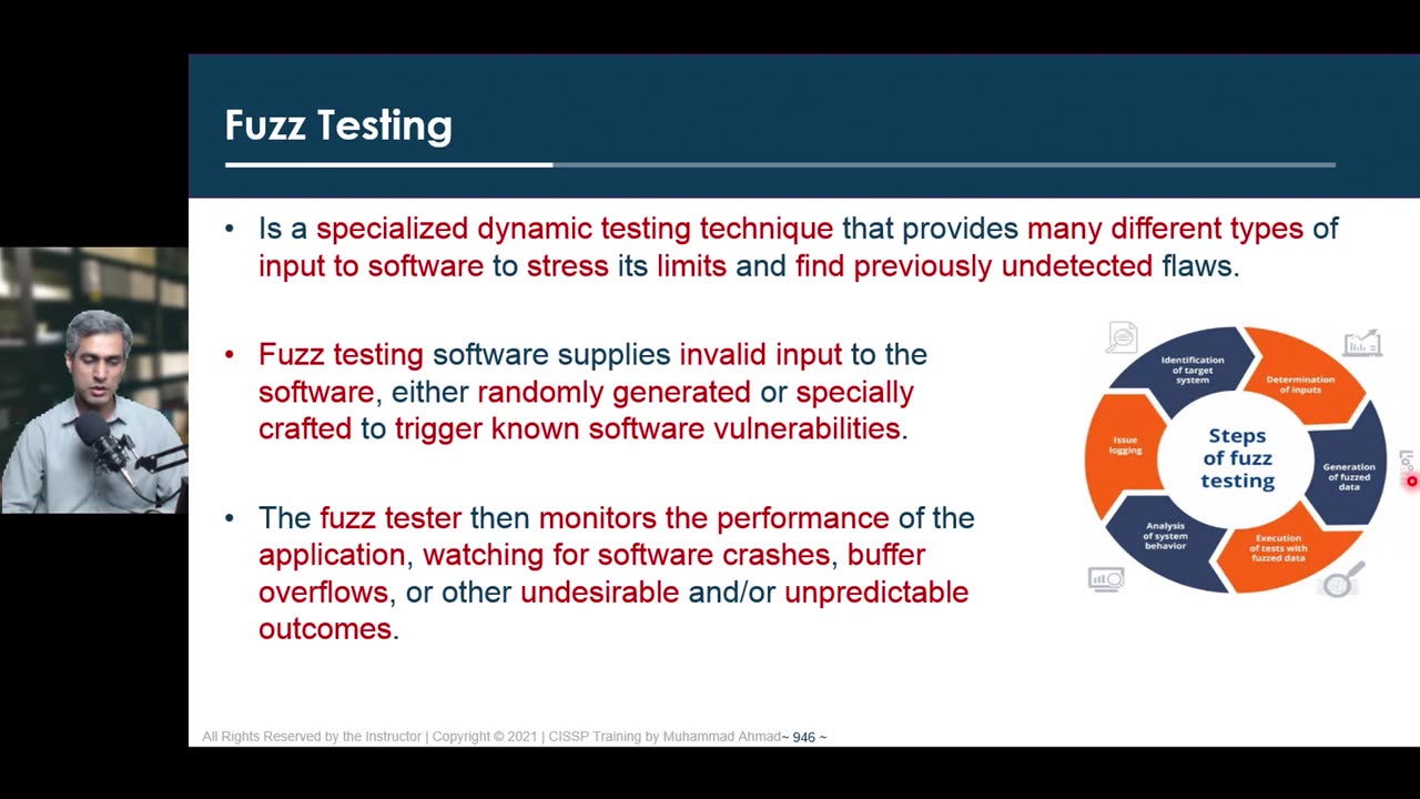 176 - Domain 6 - 62 Fuzz Testing