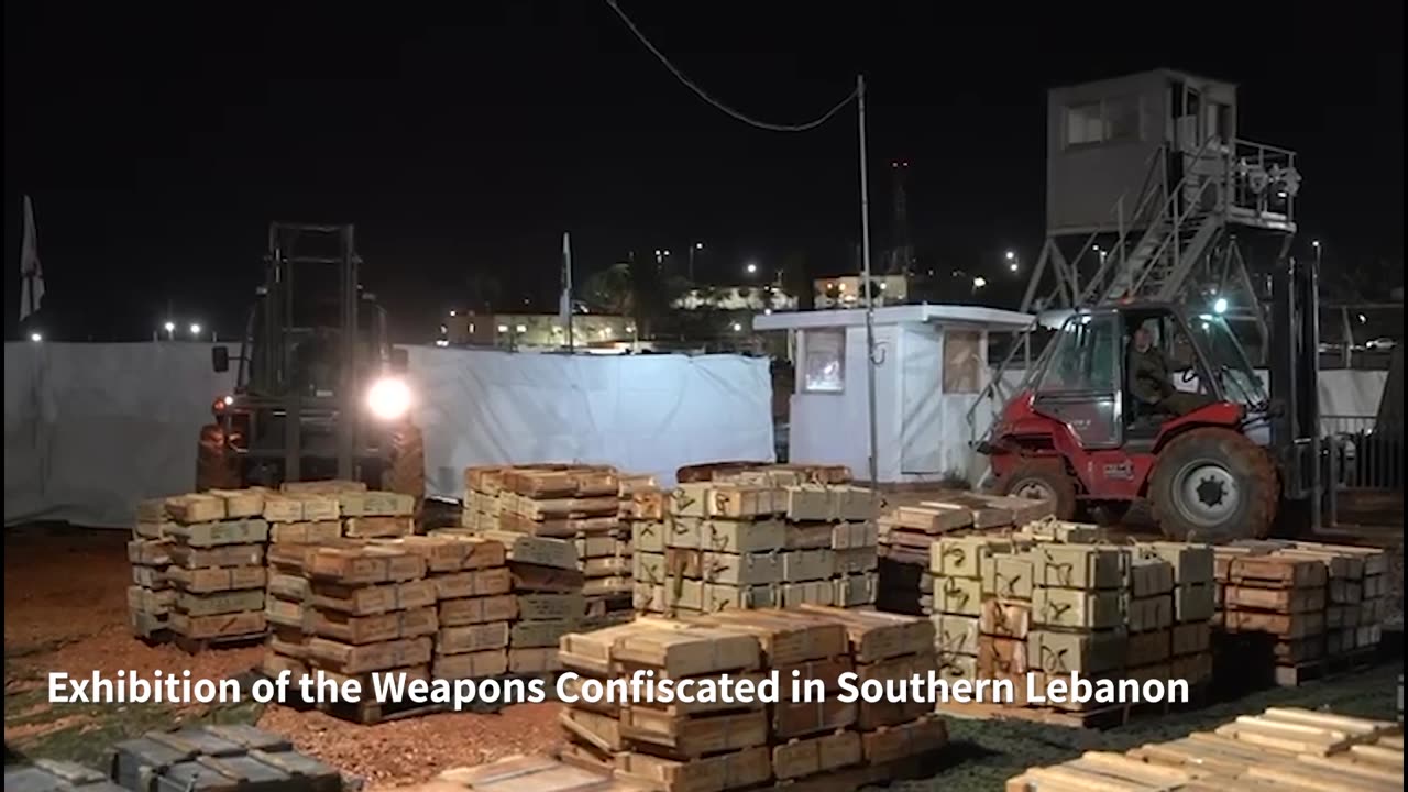 Additional footage of the weapons and equipment confiscated: