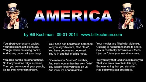 AMERICA -- an original song by Bill Kochman.