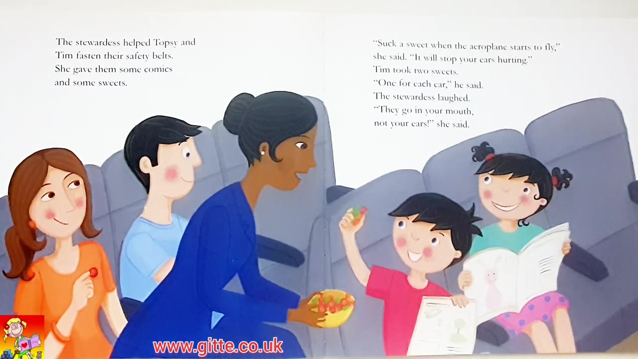 Topsy and Tim Go on an Aeroplane by Jean and Gareth Adamson | Read Aloud Story