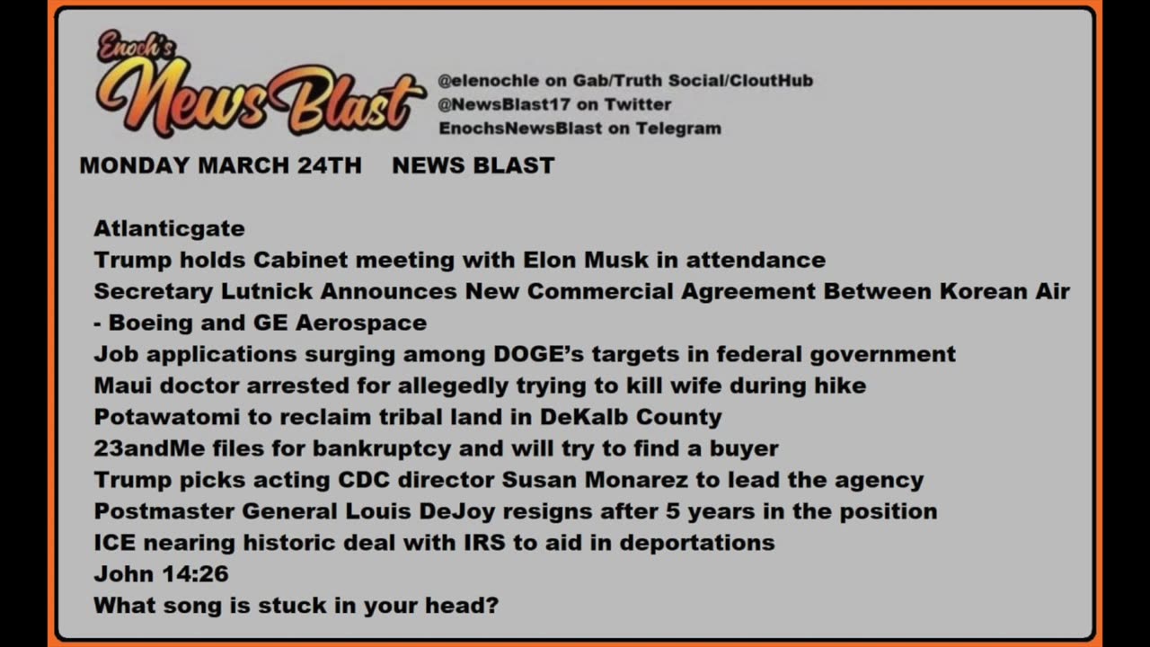 Monday, March 24, 2025 News Blast