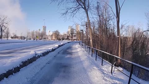 Walking Western New York - Niagara Falls State Park in Winter