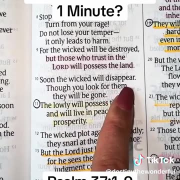 READING THE BIBLE IN 1 MINUTE