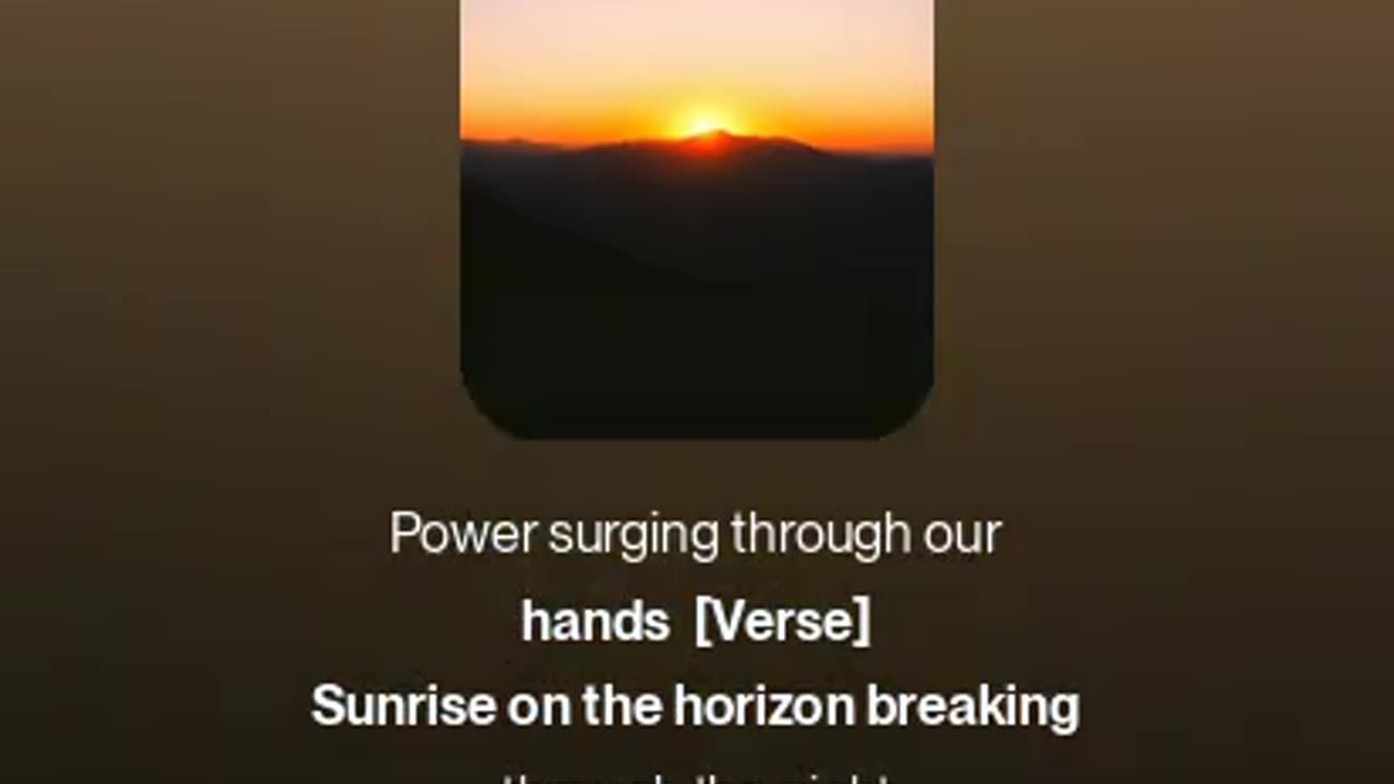 Sunrise breaks the night's dark shield V2