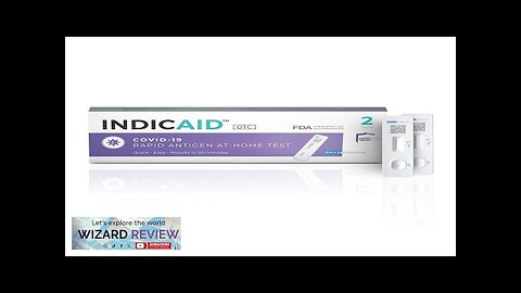 COVID-19 Rapid Antigen Test 1 Pack 2 Tests Total 4 Easy Steps Review