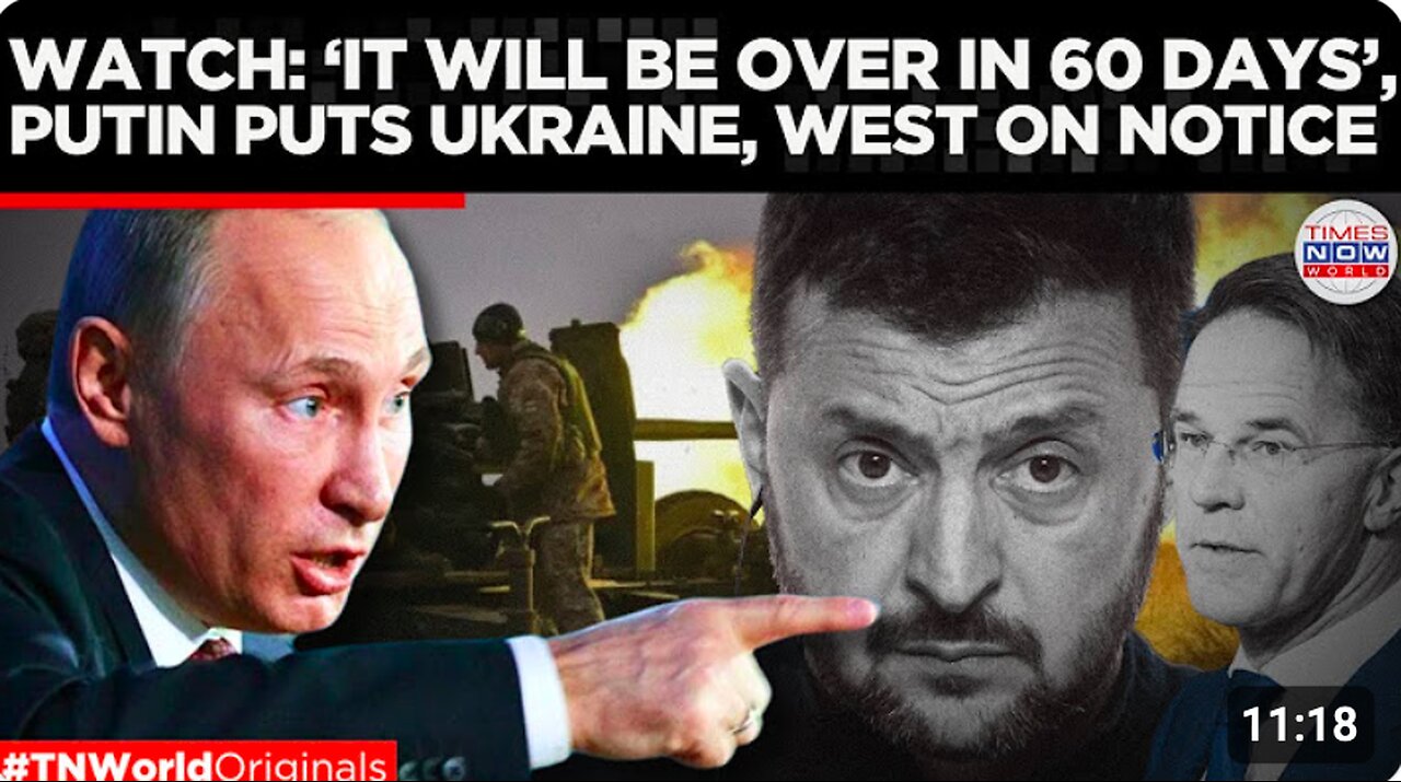 WATCH: Putin BLASTS Zelensky & NATO – ‘They Want War, Not Peace!’ | Times Now World