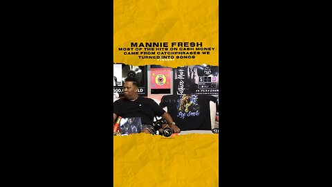 @manniefresh Most of the hits on Cash Money came from catchphrases we turned into songs