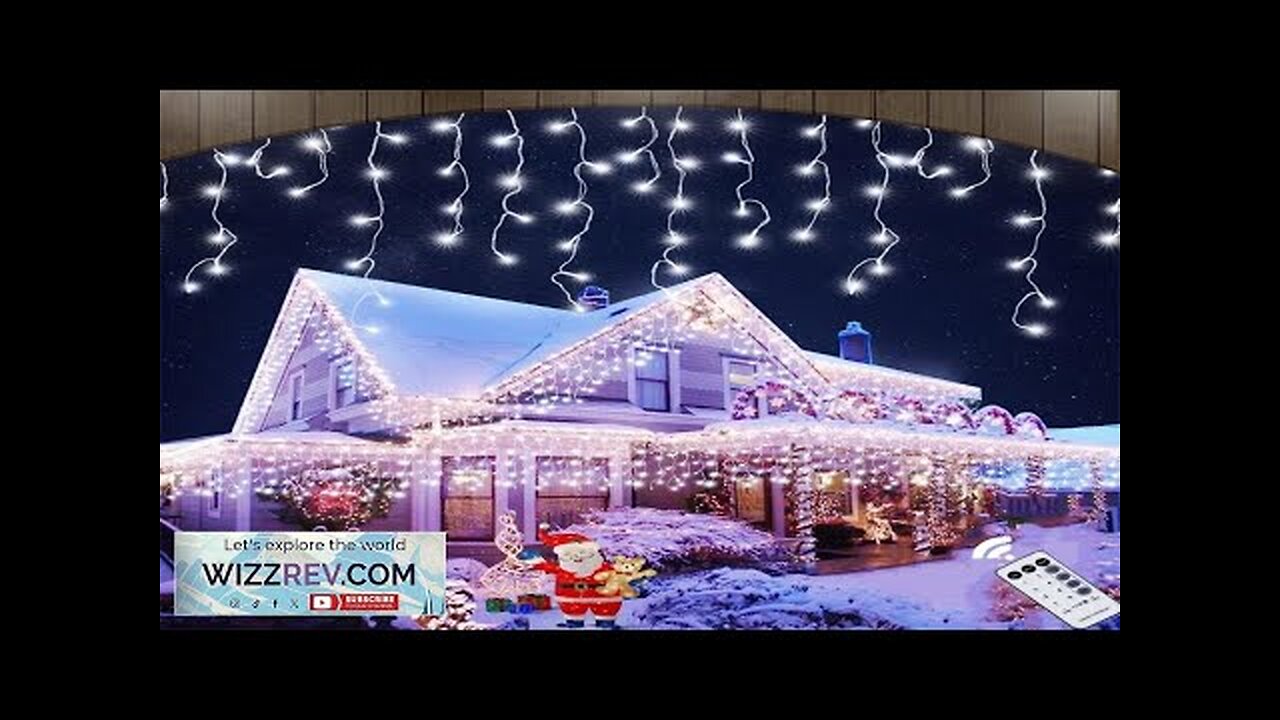 3M-40M Waterproof Outdoor Christmas Light Led Curtain Icicle String Lights Street Garden Review