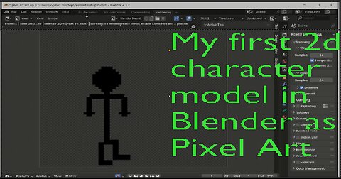 Pixel Art in #blender Part 1