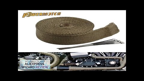 Motorcycle Exhaust Muffler Thermal Tape Hand Wrap Insulation 5cm 5M Car Dirt Review