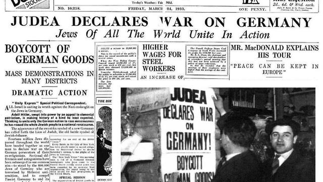 six million/ 6000000/ 6,000,000/ holocaust/ hoax/ judea declares war on Germany