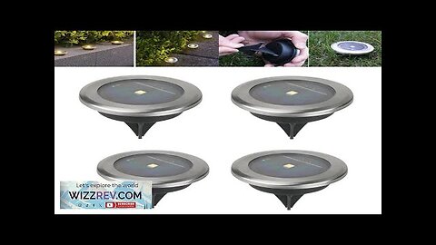 4pcs/set Solar Ground Lights IP65 Waterproof Outdoor LED Lights for Garden Non-Slip Review