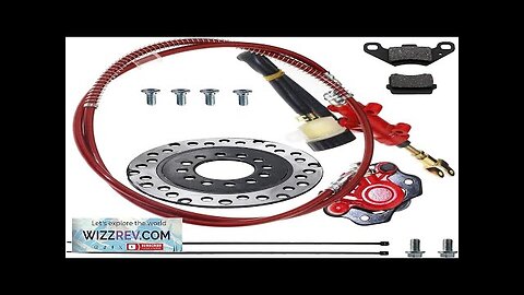 PRO BAT Rear Hydraulic Brake Assembly Caliper Master Cylinder Kit + Disc Review