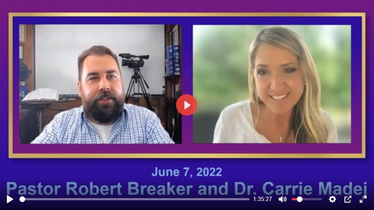 Pastor Robert Breaker and Dr. Carrie Madej