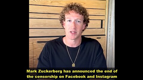 Zuckerberg announces the end of the censorship on Facebook and Instagram