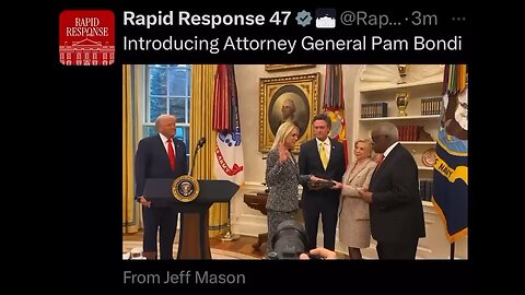 Pam Bondi officially sworn in as attorney general. Go get em Pam!